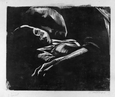 Sleeping Woman with Child by Käthe Kollwitz